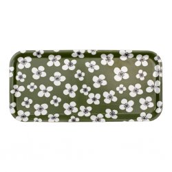 Belle Amie, tray, dark green, 32x15cm