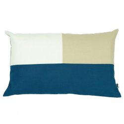 Britta, pillow case, blue nature, 65x40cm