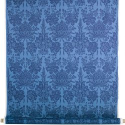 Granatäpple, fabric, blue, 150cm