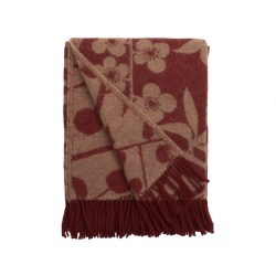 Körsbärsträdgården, blanket, burgundy beige