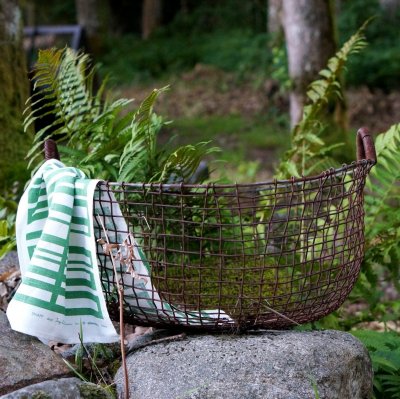Snapp, tea towel, green