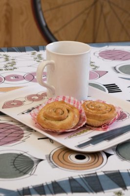 Picknick, tray, blue pink, 27x20cm