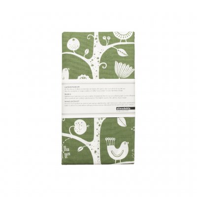 Fågelsång, panel curtains, green, 2-pack