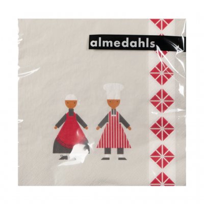 Kökspolka, paper napkin, light beige