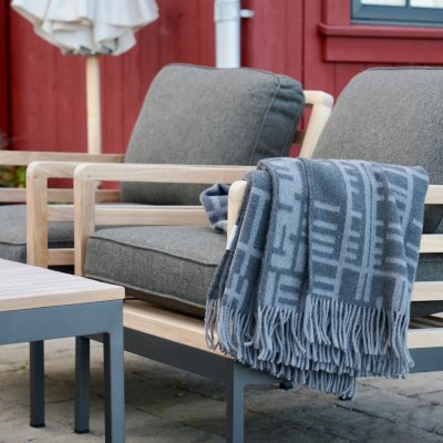 Pickepin, grey woolblanket