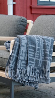 Pickepin, grey blanket, 100% wool