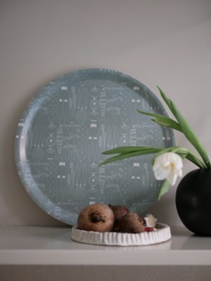 Picknick, tray, greengrey, 38cm