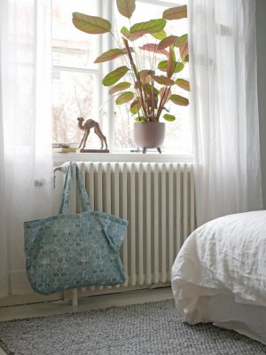 Pomona, shopping bag L, greenblue