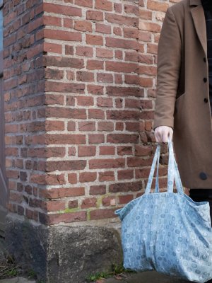 Pomona, shopping bag L, greenblue