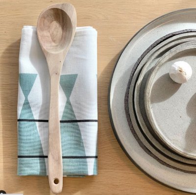 Sill Tea towel Green grey