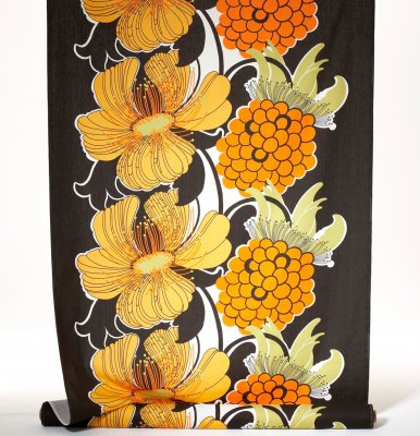 Björnlunda, oil cloth fabric, brown