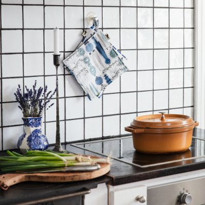 Picknick, grey/beige potholder