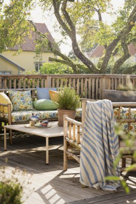 Prickruta, cushion cover, blue, 47x47cm