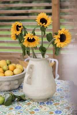 Fauna, oil cloth, yellow green, 145x220cm