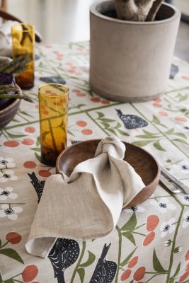 Körsbärsträdgården, fabric, beige, 150cm