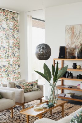 Körsbärsträdgården, fabric, beige, 150cm