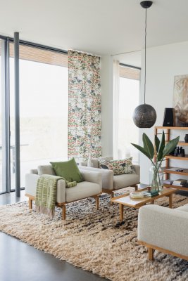 Körsbärsträdgården, fabric, beige, 150cm