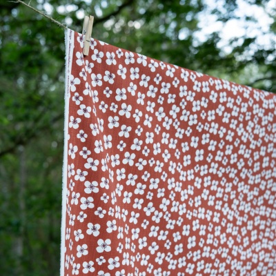 Belle Amie, fabric, terracotta, 150cm
