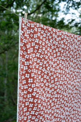 Belle Amie, fabric, terracotta, 150cm