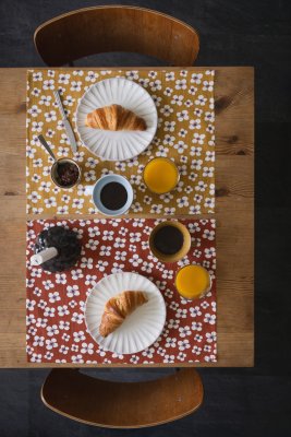 Belle Amie, placemat, terracotta, 45x34cm 2-pack
