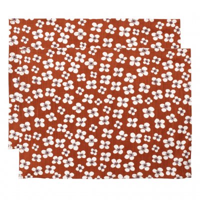 Belle Amie, placemat, terracotta, 45x34cm 2-pack