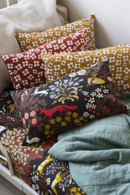 Jakten, cushion cover, brown, 30x50cm