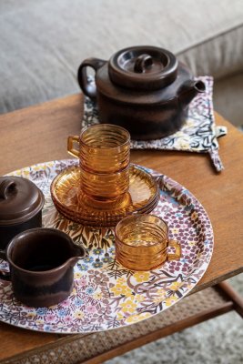 Botanic Garden, tray, pink brown, 38cm