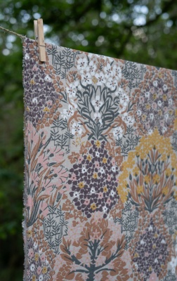 Botanic Garden, table cloth, beige multi, 145x250cm