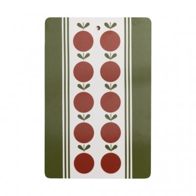 Frukt och kaka, serving board, redgreen, 30x20cm