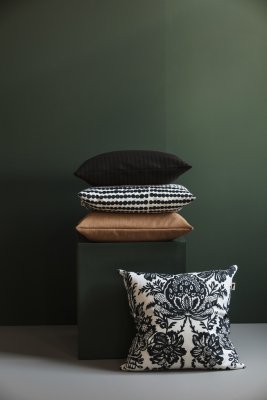 Pricktyg, black cushion cover, 47x47cm