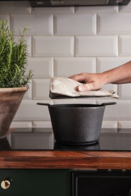 Korg XL, potholder, natur/taupe