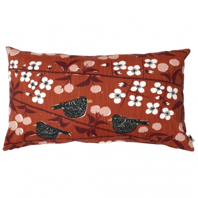 Körsbärsträdgården, cushion cover, terrracotta, 40x70cm