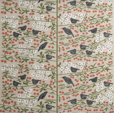 Körsbärsträdgården, table cloth, beige, 145x250cm