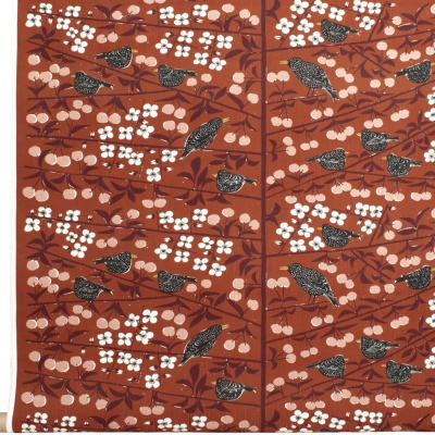Körsbärsträdgården, fabric, terracotta, 150cm