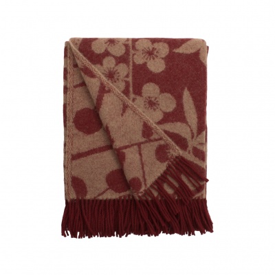 Körsbärsträdgården, blanket, burgundy beige