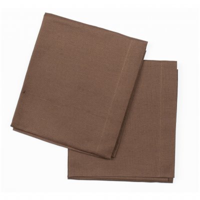 Linen table runner brown