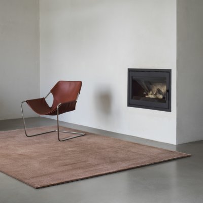 Shimmer, rug, red brown