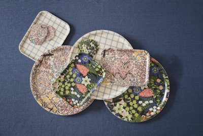 Botanic Garden, tray, pink brown, 27x20cm