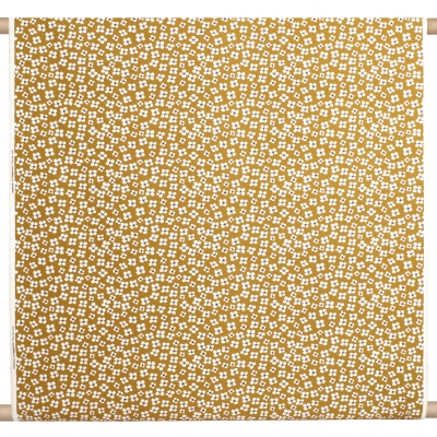Belle Amie, oil cloth fabric, ochre, 145cm