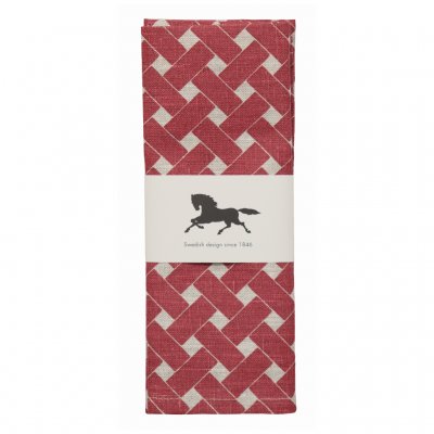 Korg placemat red linen