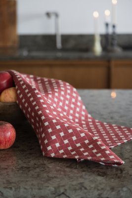 Korg, napkin, red,45x45cm (2-pack)