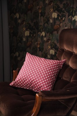 Korg, red cushion cover, 47x47cm