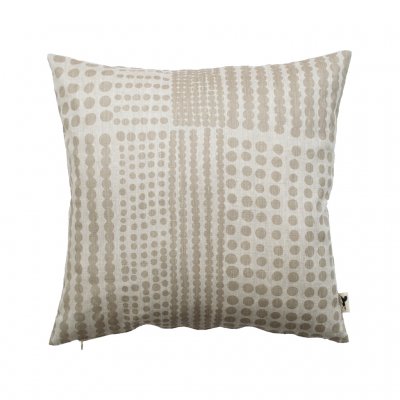 Almedahls Pricktyg, cushion cover, nature taupe, 47x47cm, 101957-0066