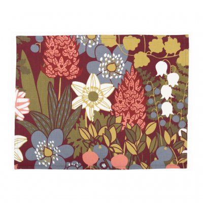 Skogen placemat burgundy