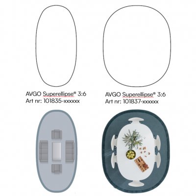 AVGO Superelipse, matta, beige