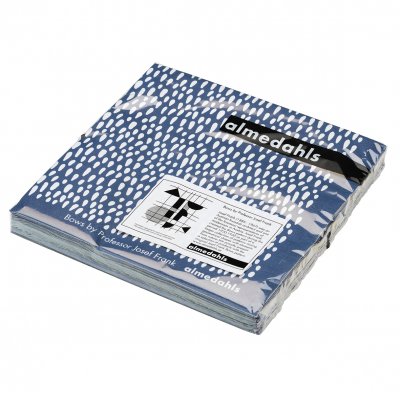 Bows, paper napkin, blue, 40x40