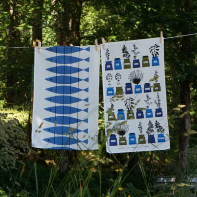 Sill & Persons kryddskåp tea towels in 2-pack, blue