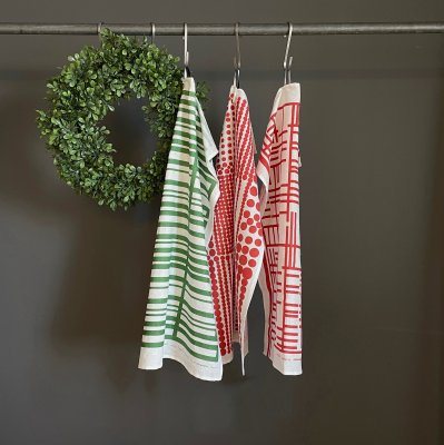 Pickepin Tea towel Red