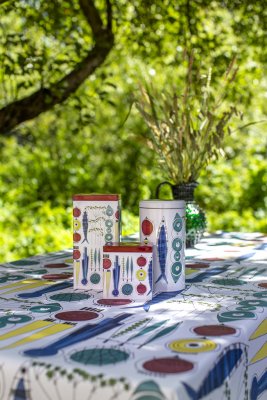 Picknick, oil cloth fabric, multi