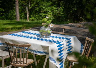 Sill, oil cloth,145x220cm, blue 